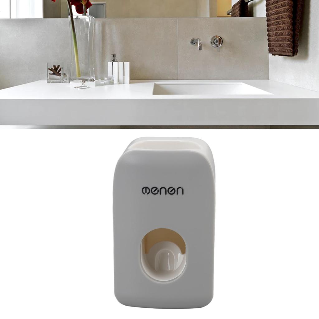 Automatic Toothpaste Dispenser Wall Mounted Adhesive Toothpaste Squeezer Holder for Bathroom