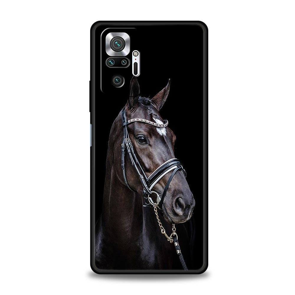Running Horse Animal Phone Case For Xiaomi Redmi Note 13 12 5G 11 10 Pro Plus 4G 9S 9 8 7 9T 13C 10C 9C 9A Soft Silicone Cover