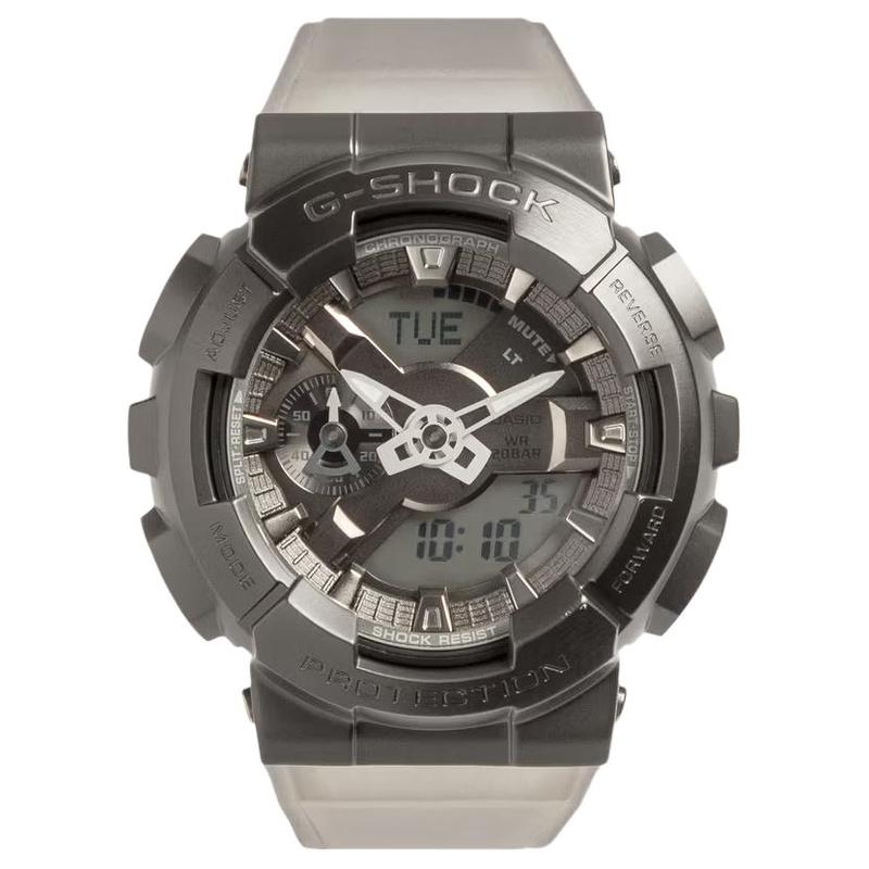 

Casio All Metal Series-Disc Small Steel Cannon Metal Head Waterproof and Shockproof Sports Watch Quartz Movement Japanese and Korean GM-110MF-1APR серый