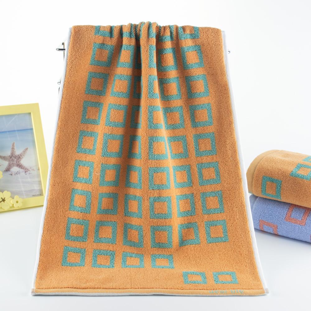 Plaid Cotton Gauze Face Towel - Soft & Absorbent 34x74 cm
