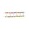 Natural Wooden Bird Ladder Climbing Toy for Small To Medium Birds Parrot Perch Hanging Ladder with Metal Hooks Durable Safe Material