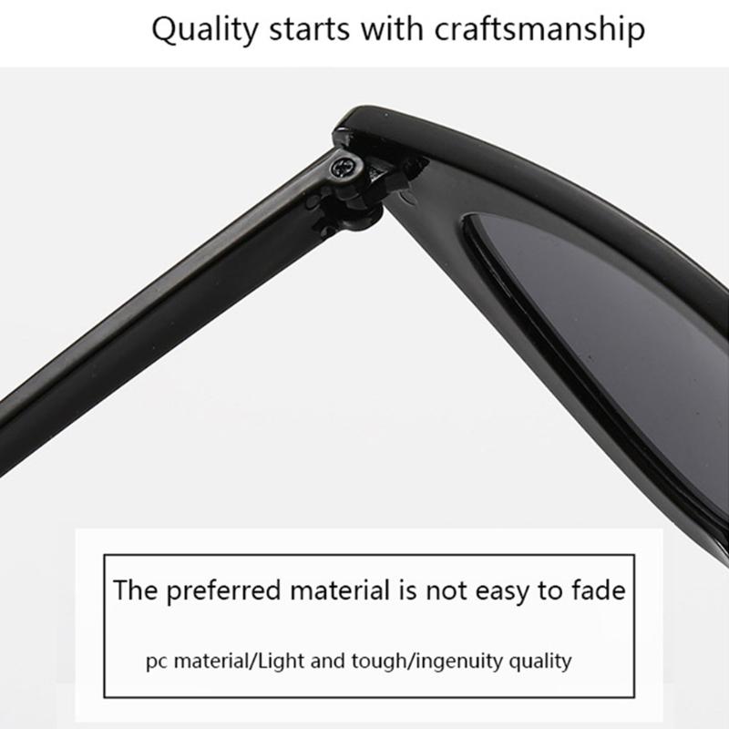 Personality Trend Flame Shaped Cat Eye Sun Glasses Fashionable Outdoor Shade AntiUV Sunglasses for Riding Travel Driving