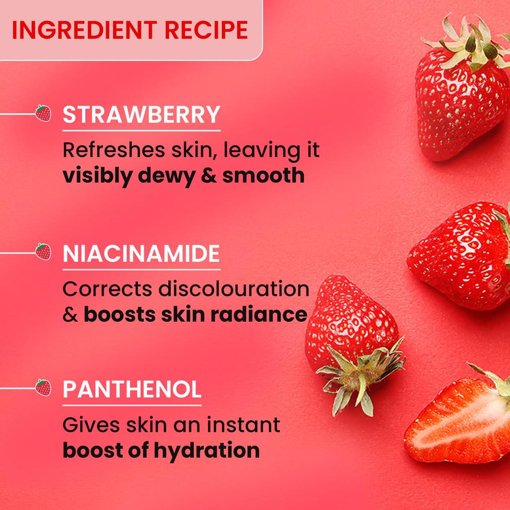 Dot & Key Strawberry Dew Strobe Cream For Face Radiance Moisturizer And Highlighter With Dewy Glazed Glow 30 Ml