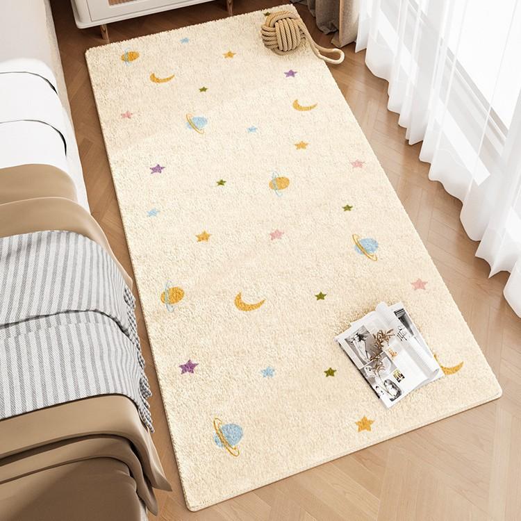 Bedside Carpet, Bedroom Girls' Bedside Carpet Room Insulation Dirt Resistant Bay Window Mat