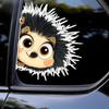 DK708# The Cute Hedgehog Car Decals Bumper Window Animal Stickers Car Accessories Waterproof Vinyl Material