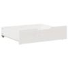 Tiroirs sous le lit 2 pcs blanc 65x55x16 cm bois de pin massif