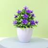Artificial Flower Potted Plant Fake Flowers Decoration Plastic Bonsai Indoor Home Office Desktop Decoration Festival Decoration