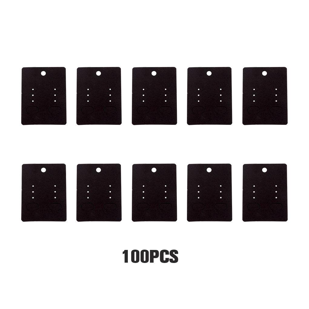 100Pcs Cards Kraft Packaging Earring Jewelry Supplies Storage Paperboard Display Hang Business Tag Decorations.