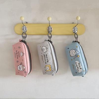 Cartoon Cute Canvas Pencil Case Student Large Capacity Stationery Storage Bag Portable Cosmetic Bag Lovely Gifts
