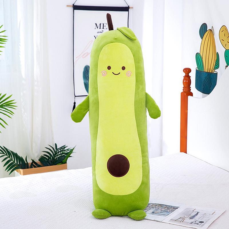 Avocado Plush Hugging Pillow - Green Fruit Doll Sleep Cushion