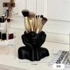 Human Face Art Stationery Storage Pen Holder Multifunctional Makeup Brush Holder Home Office Desktop Organizer Decoration