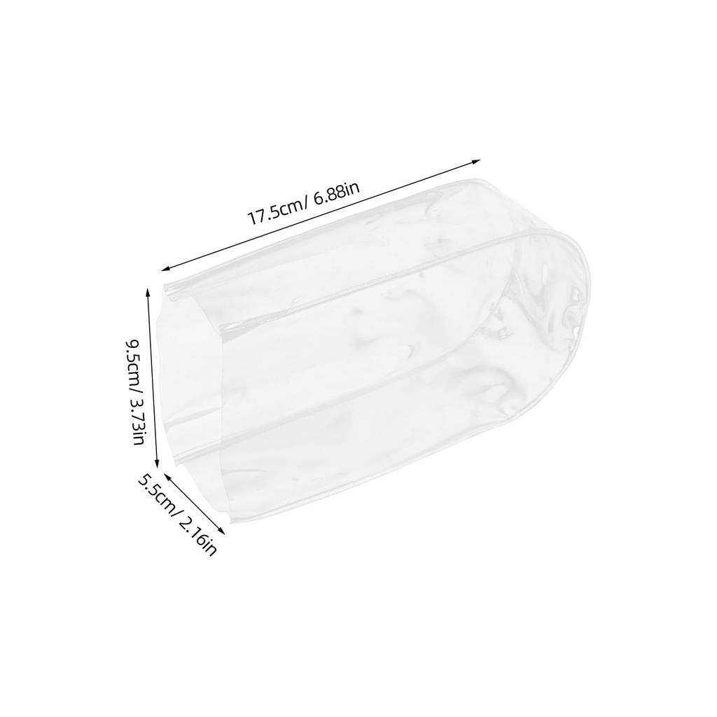 FRCOLOR Transparent PVC Waterproof Covers for Stuffed Animals (5-Pack) - Dustproof Protective Sleeves - Small Rain Covers for Travel and Outdoor