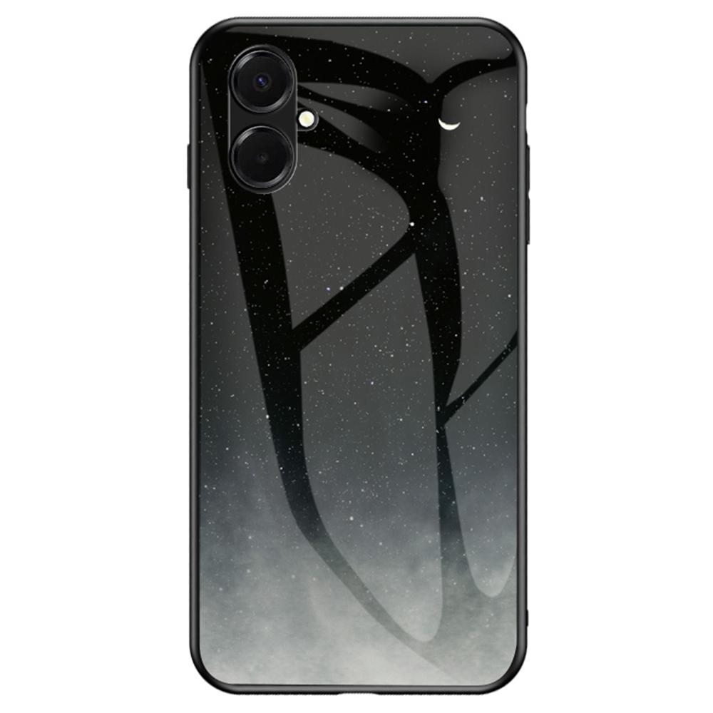For Samsung Galaxy A07 4G Case Starry Sky Pattern Tempered Glass Phone Cover