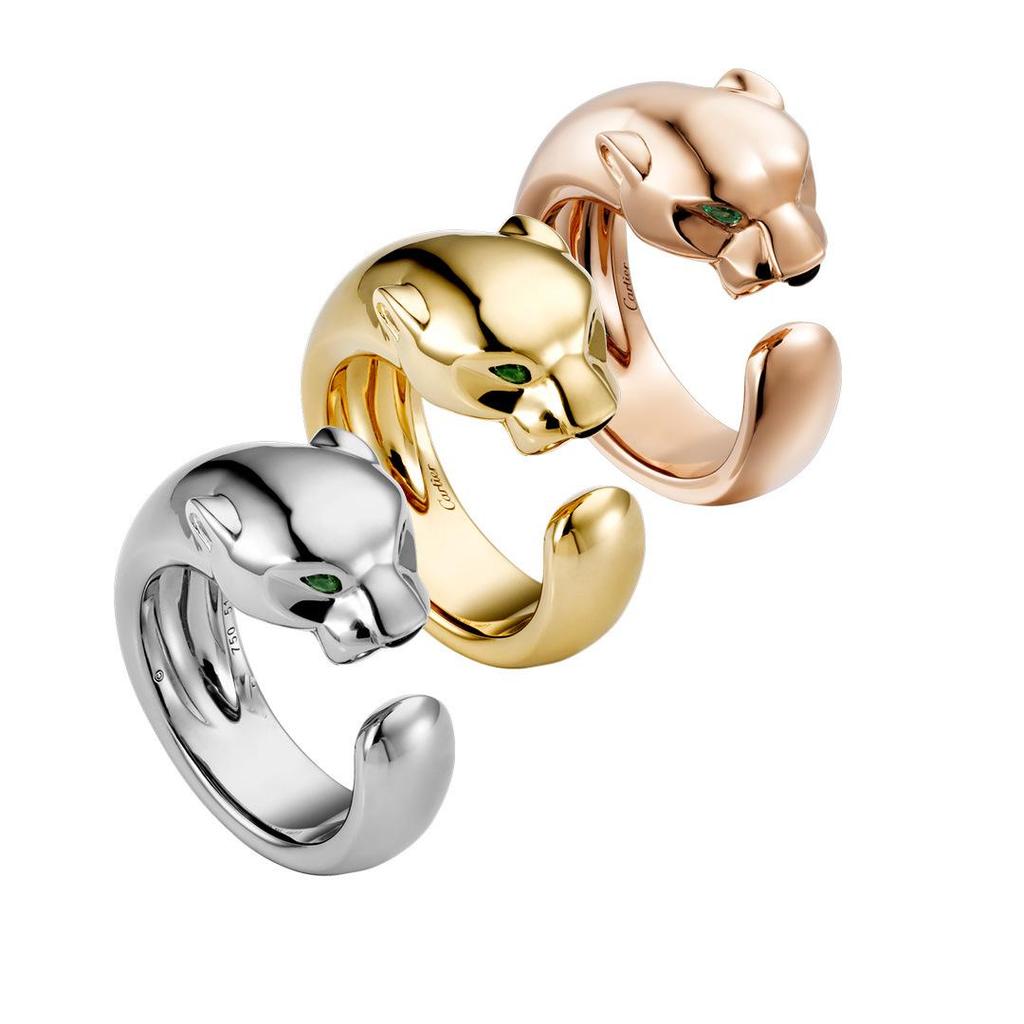 Inele Leopard Elegant placat cu Aur Roz 18K cu Diamante – Design Vintage pentru Cupluri, Stil Deschis pentru Bărbați și Femei.