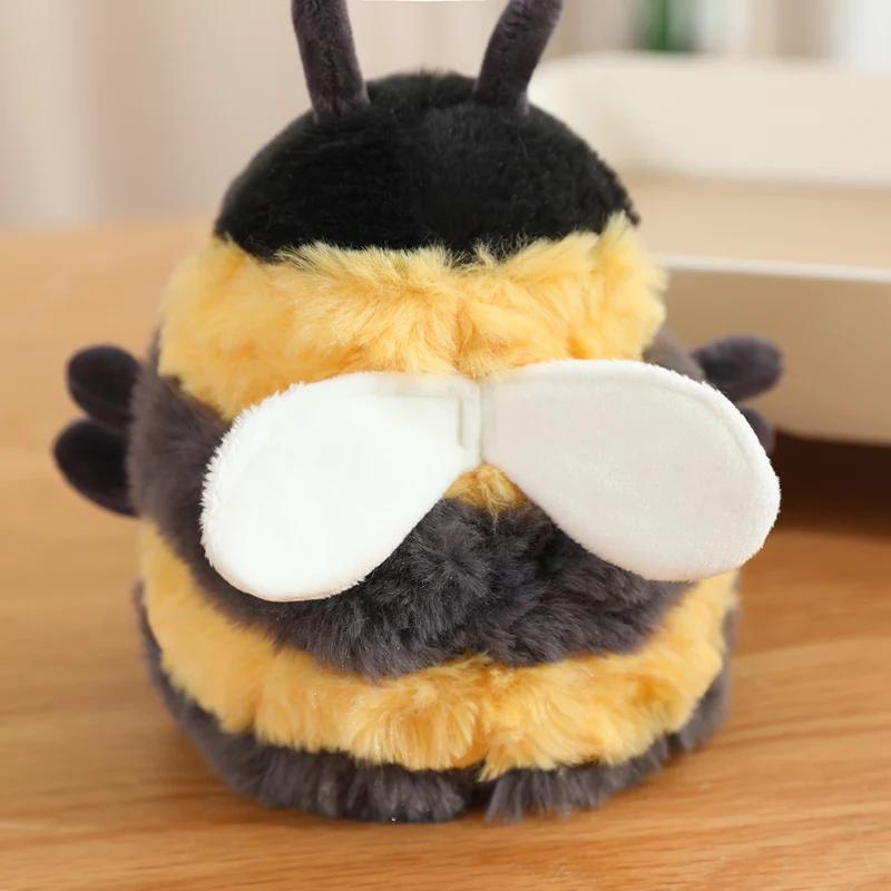 18cm Lindos Adorables Peluches Abeja Albee Dibujos Animados Insectos Muñeco Abeja Relleno Divertido Peluches Suaves para Abrazar Decoración Habitación Infantil Regalo