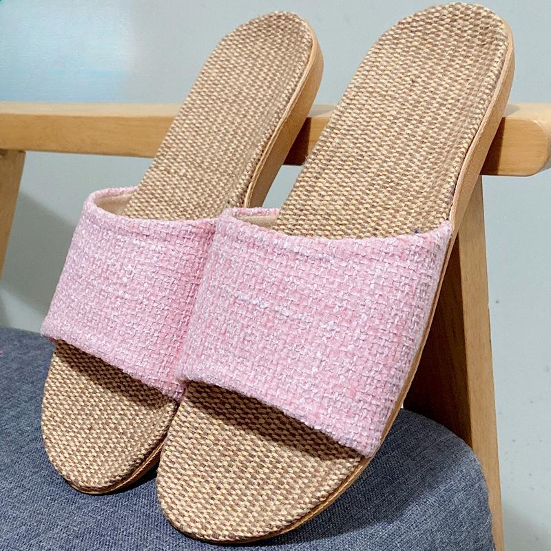 New Women's Comfortable EVA Lightweight Linen Slippers