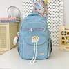 New Junior and Senior High School Students' New Lightweight and Lovely High Value and Large Capacity Multifunctional Backpack with Contrasting Colors.