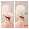 Drying Hair Cap With Super Absorbent Coral Fleece For Home Use