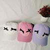 Summer quick-drying pearl bow baseball cap children's new cap big head circumference sun protection small face visor