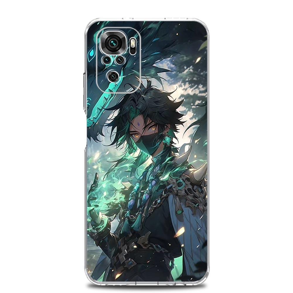 Genshin impact dragon Genshin Zhongli Case For Xiaomi Redmi Note 13 12 5G 9S 9 8 10 11 Pro 4G 9T 13C 12C10C 9C 9A 7 Pro Cover