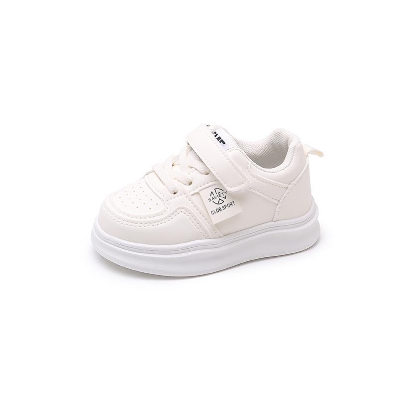 Girls Little White Shoes Spring and Autumn New Little Girl Breathable Children's Board Shoes Autumn Soft-soled Medium Children's Sports Shoes