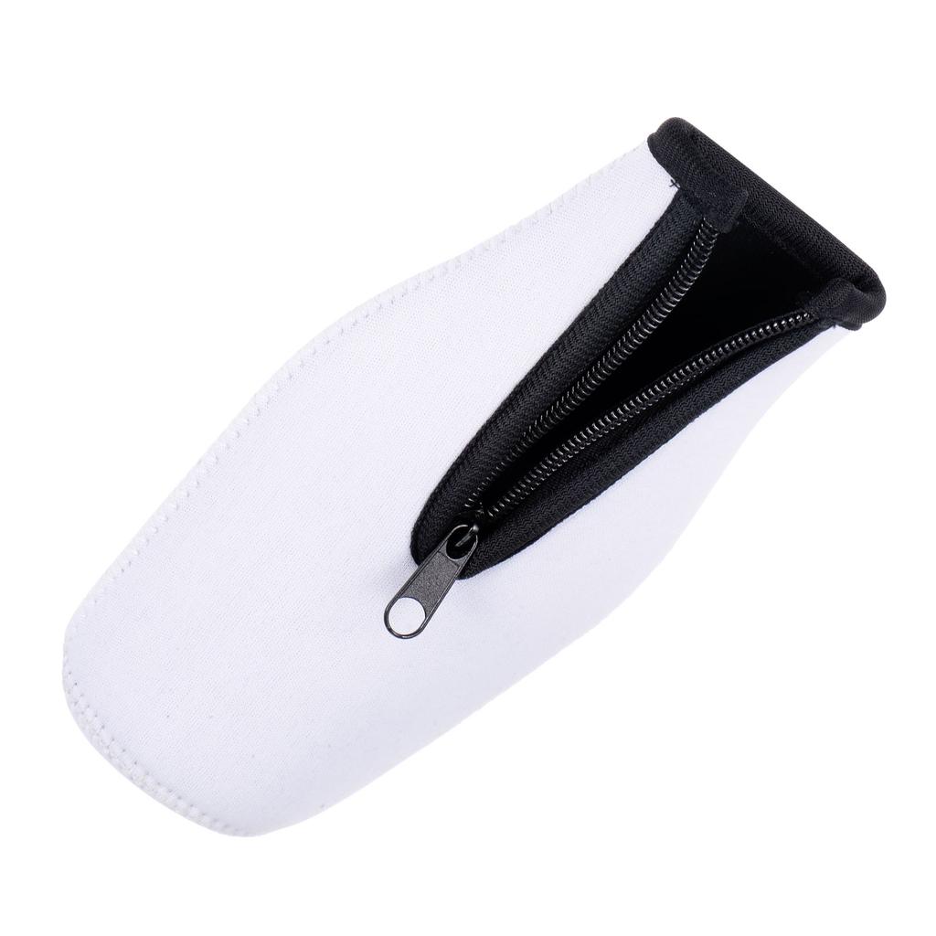 4pcs Beer Bottle Sleeves Cooler Insulator Collapsible Neoprene Covers with Zipper for 330ml to 350ml