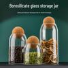 Xibi Transparent Glass Storage Jar for Coffee Beans and Grains