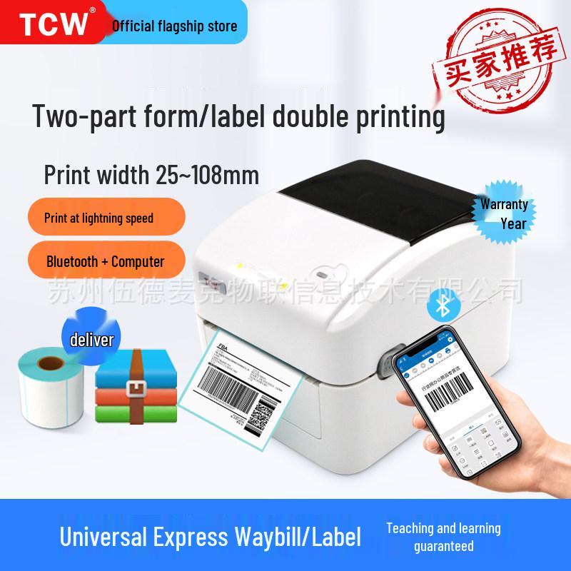TCW-888D Bluetooth Thermal Label & Barcode Printer