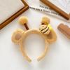 Wash Face Headband Bee Plush Headband Animal Cute Plush Hairband Cute Cartoon Hair Hoop  Adult