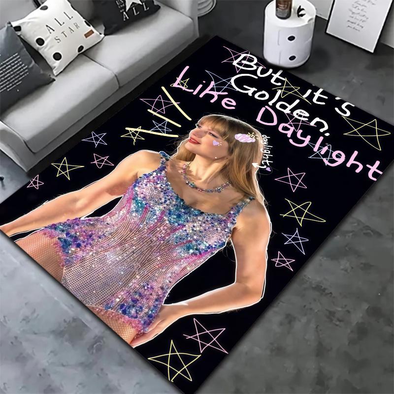 Taylor Swift Carpet Rug for Living Room Bedroom Home Sofa Decoration,Kids play Nonslip Floor Mat