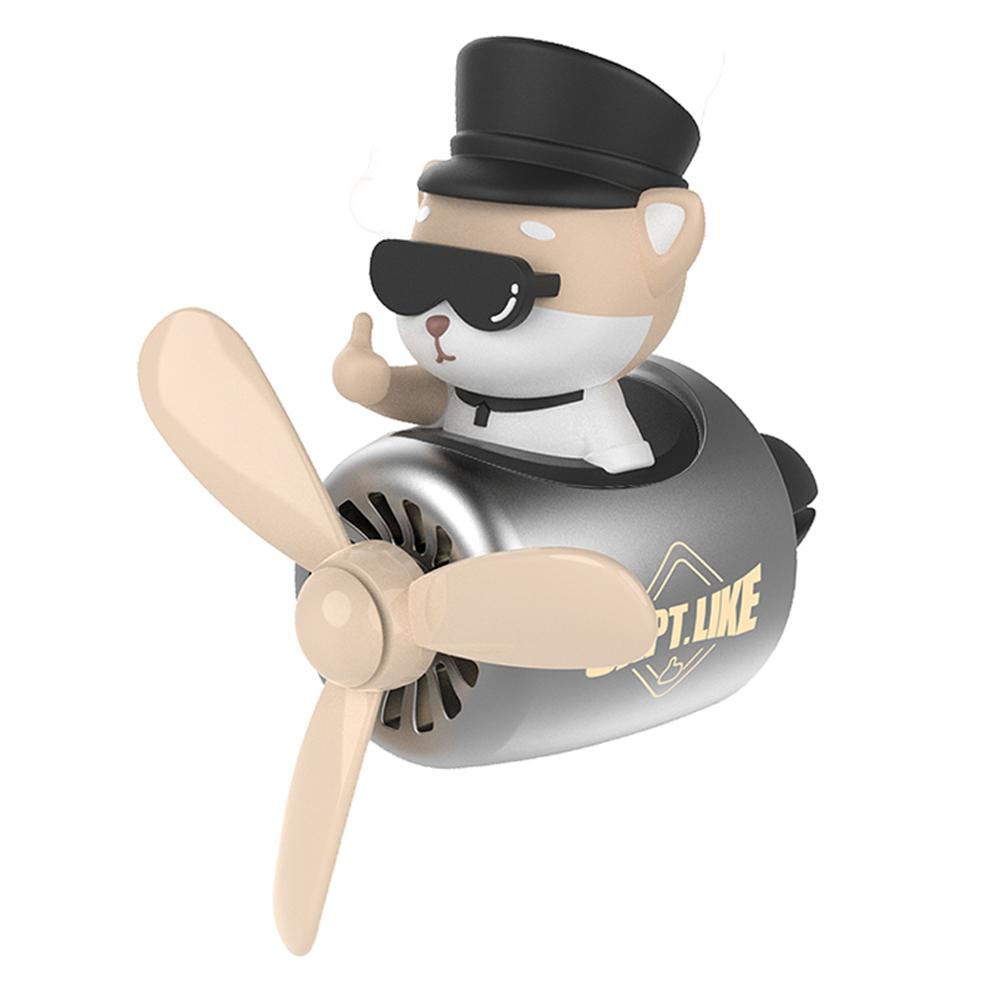 Odświeżacz powietrza do samochodu Niedźwiedź Pilot Akcesoria samochodowe Wewnętrzny dyfuzor do perfum Obrotowy wylot śmigła Zapach magnetyczny Projekt