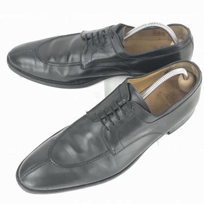 Vintage 80s-90s French Brand LODING Genuine Leather Goodyear Welt U Tip Dress Shoes Size 29.0cm Black(USED)