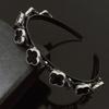 Women Headband Imitation Pearl Flower Decor Double Layer Hair Hoop Stable Non-Slip Hair Braiding Tool