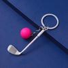 Keychain Pendant Simulated Golf Pendant Gym Keyring Sports Style Golf Club Key Holder Fitness Bag Accessories