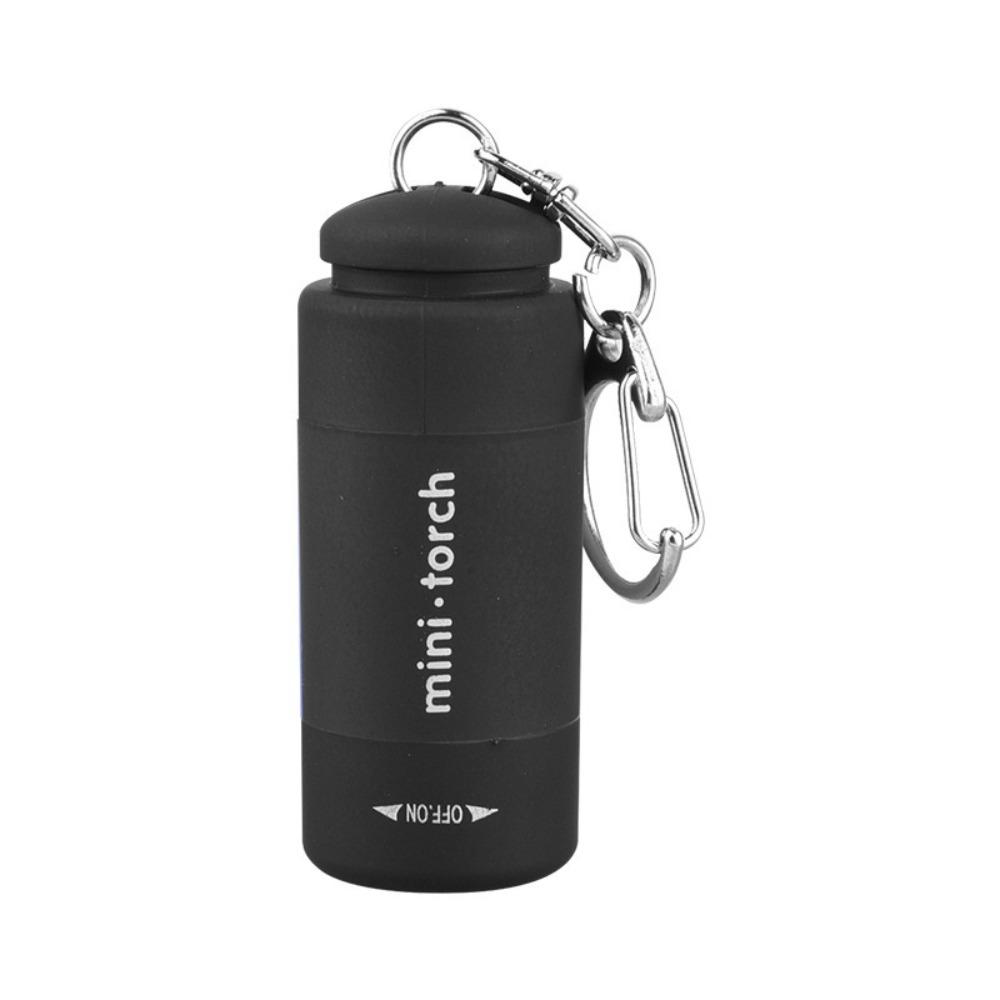 ABS LED Flashlight USB Rechargeable Pocket Torch Light Weight Keychain Light Emergency Light