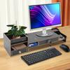 Monitor Stand for Desk, Computer Monitor Riser with Ergonomic Design, Office Organizer, Space Saving Desktop Shelf for Laptop