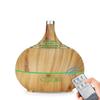 400ml Wood Grain Ultrasonic Aroma Diffuser with Remote Control - Essential Oil Humidifier for Home and Room Air Conditioning