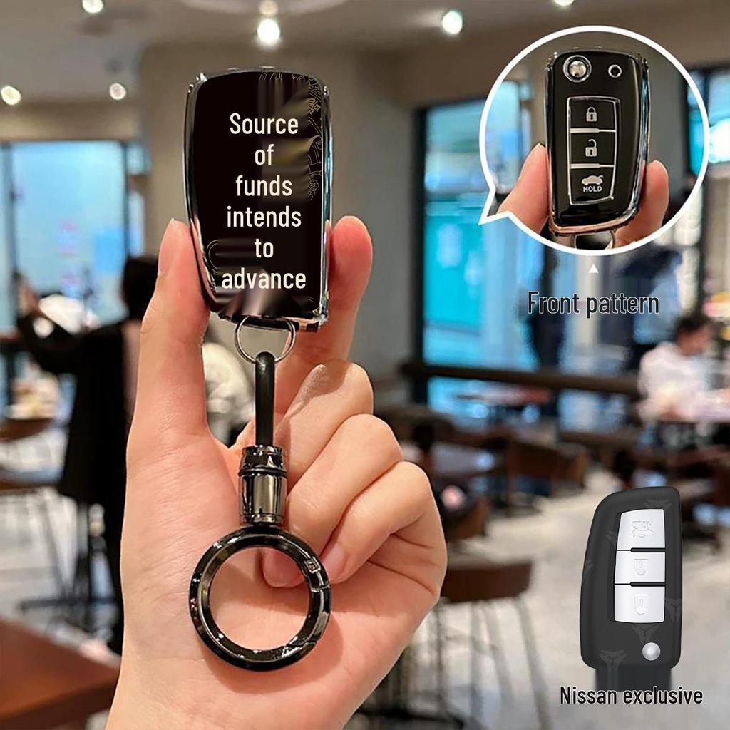 Compatible Key Case for Nissan Teana Zunxiang, Sylphy, Tanlu, Qashqai, Tiida, and Murano