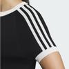 Adidas Originals Knit Sports Slim Fit Crew Neck Short Sleeve T-Shirt Women Tops Black JI7048