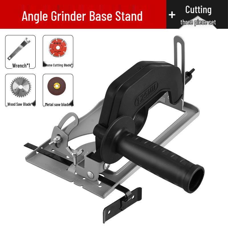 Electric Saw Slotting Base & Dust Cover for Angle Grinder Modification