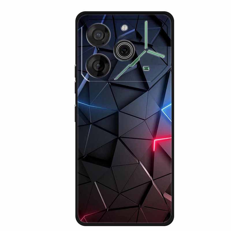 Für Tecno Pova 6 Neo Hülle Tiere TPU Weiches Silikon Rückabdeckung Handyhüllen für Tecno Pova 6Neo 6,78" Stoßfest Wolf Cool funda