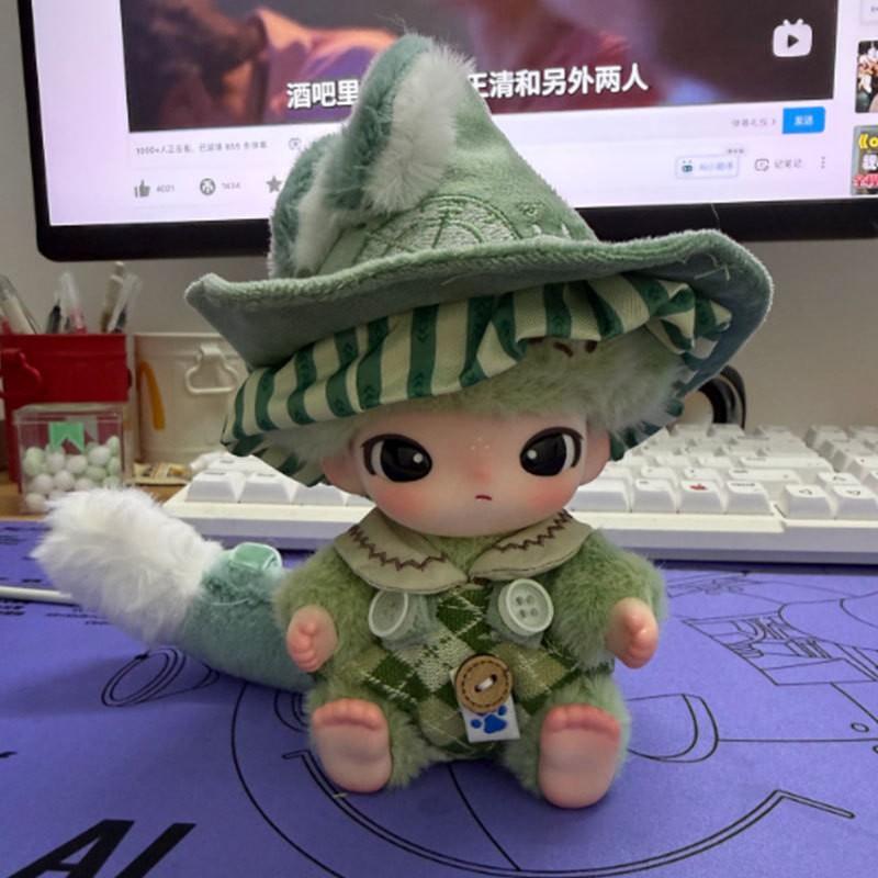 15cm Doll Outfit Green Elf Costume Dimoo Collectible Figure Clothing Set