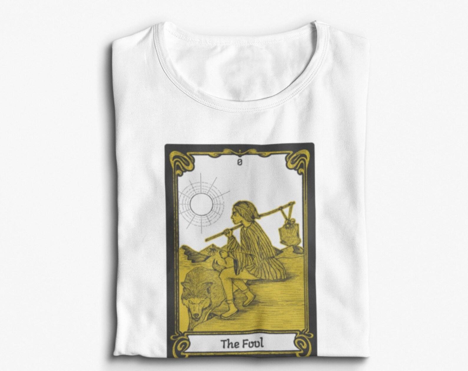 The Fool Tarot Card T shirt - %100 Premium Cotton 3XL