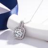 Micro-Pavé Diamond Necklace: Women's Trendy Clavicle Chain with Minimalist Pendant - Perfect Gift for Influencers, Hip-Hop Style, or Christmas.