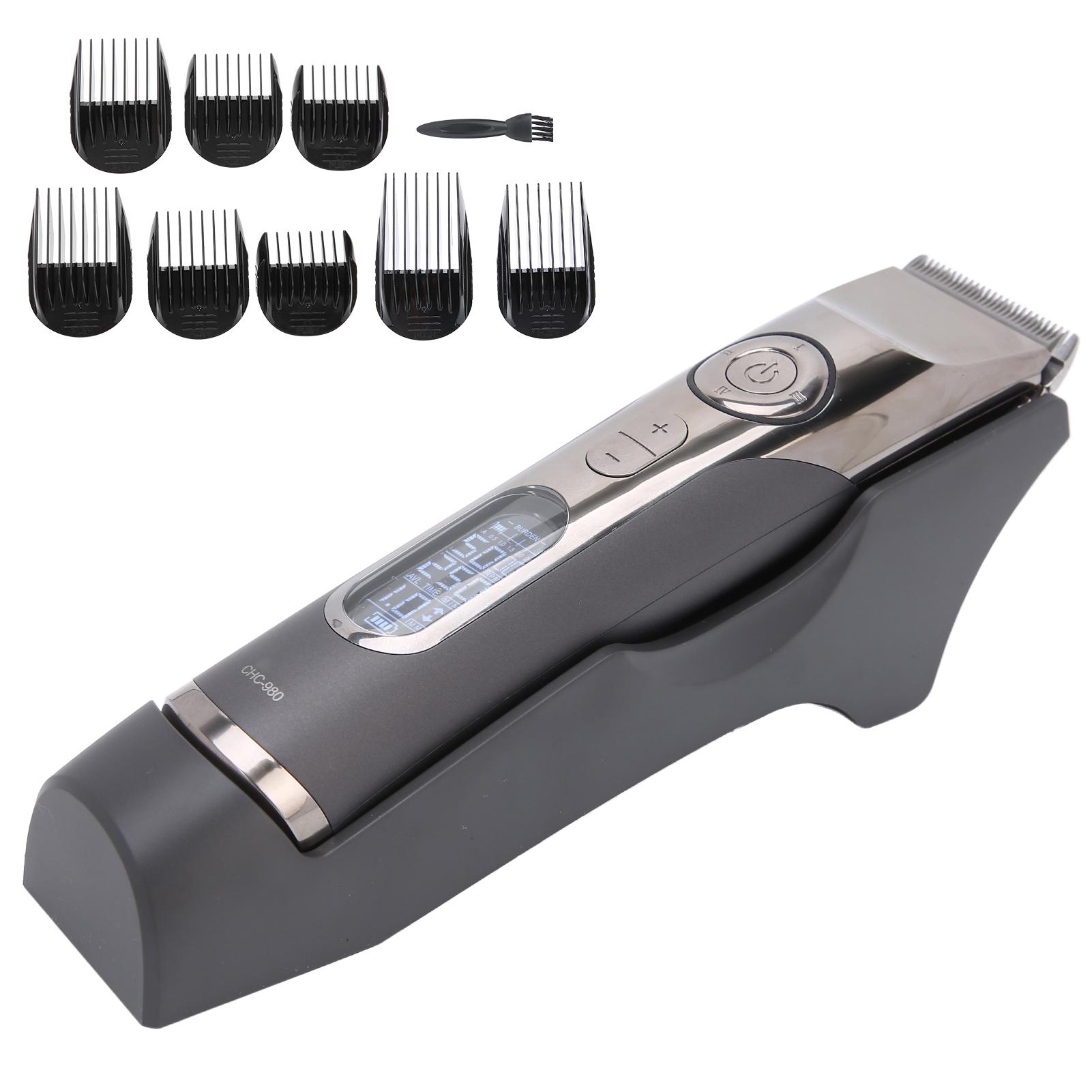 

Мужская машинка для стрижки волос, аккумуляторный набор для стрижки волос для домашнего парикмахера CHC‑980 US PLUG