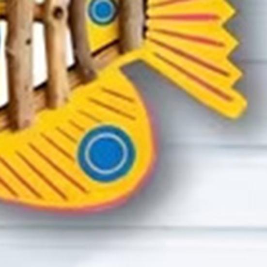 Drewniane Ryby Dekoracja Ścienna 4 Sztuki Trójwymiarowy Kształt Ryby Solidne Drewno Dekoracja na Ściany Werandy Dom Styl Oceaniczny Rękodzieło Rustykalna Sztuka Pomysły na Prezent