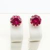 Purple Gold Inlaid Redstone Earrings Fashion Classic Luxury Colored Gold Plated Rose Gold Earrings