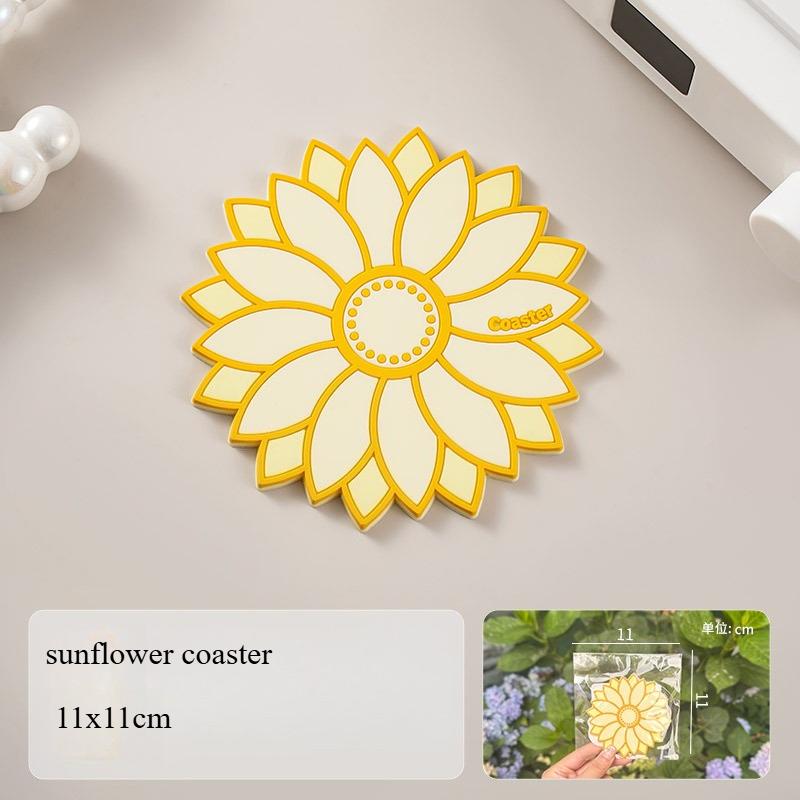 

Силиконовый плейсмат Цветок Термостойкий Распускающийся Подставка под кофейную чашку Теплоизоляционная подставка под миску для стола Подставка под горячее Подставка под чашку other&Round