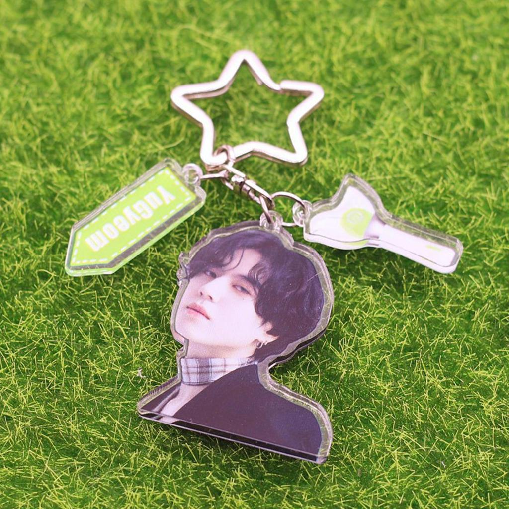 Acrylic Keychain Portable Versatile Adorable Keyring for Women Birthday Gift Style A