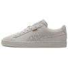 Suede Mono Deboss Leather Retro Casual Low-Top Sneakers Unisex Sneakers Gray 384688-01